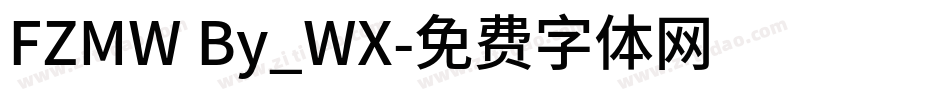 FZMW By_WX字体转换